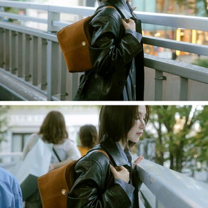 엔딜로즈 마들렌백 스웨이드카멜