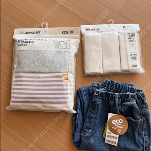 탑텐키즈 실내복, 런닝, 청바지