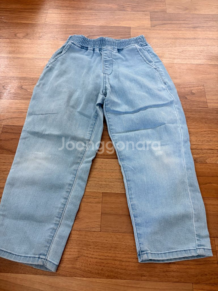 밀리밤 탑텐 스타일리노 롤리트리 청바지 120사이즈--5