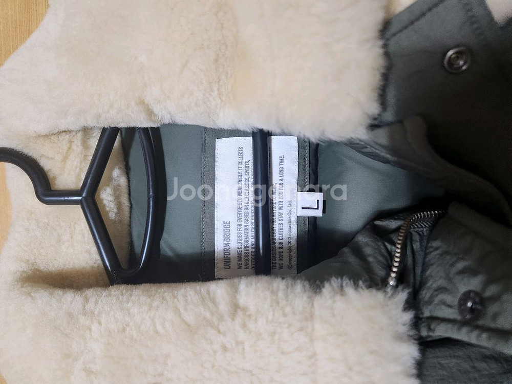 [L]유니폼 브릿지 레인저 다운 파카 카키 중고--2