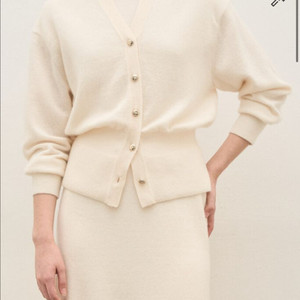 더캐시미어/ 캐시미어 블렌드 가디건+스커트 세트