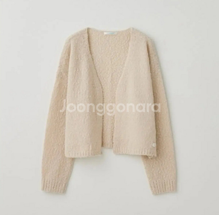 (새상품)타낫 플러피 가디건 베이지--0