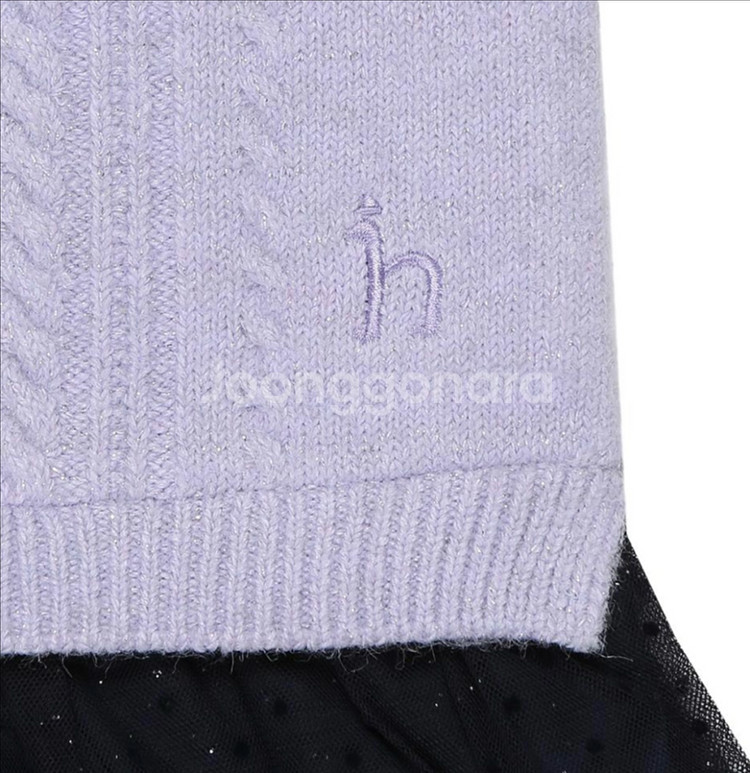 헤지스키즈 스프링클 니트 원피스 팝니다--5