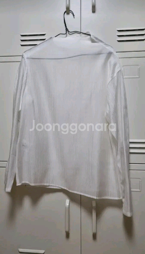 45번가 하프넥 시스루 블라우스 - 아이보리--1