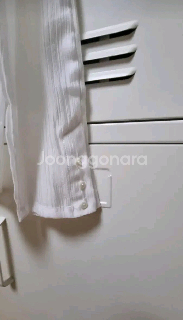 45번가 하프넥 시스루 블라우스 - 아이보리--5