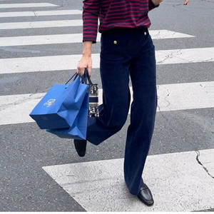 콜리로뜨 골드버튼 코듀로이팬츠 S