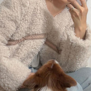 에뜨왈블뤼 Ecru 무스탕