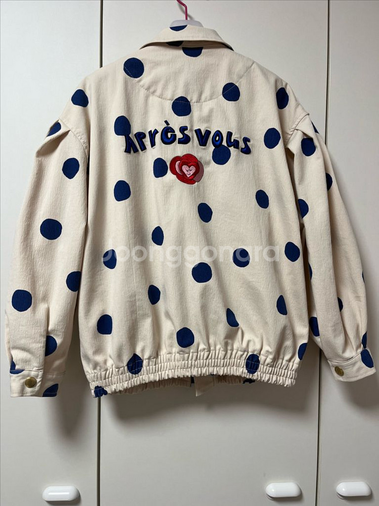 리미떼두두 도트로즈 자켓 점퍼 2xl 퍼프--1