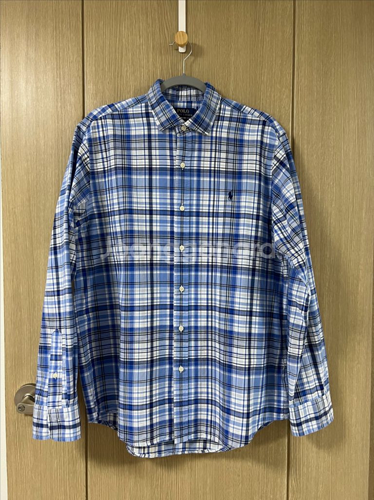 폴로 플래드 옥스포드 셔츠--3