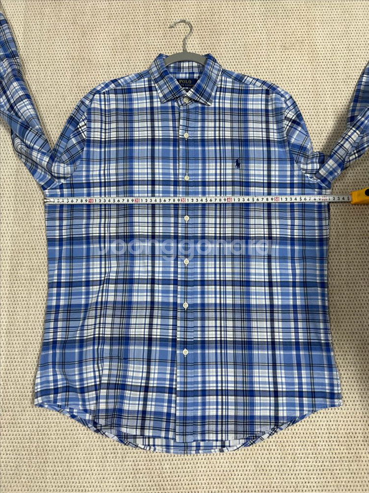 폴로 플래드 옥스포드 셔츠--6