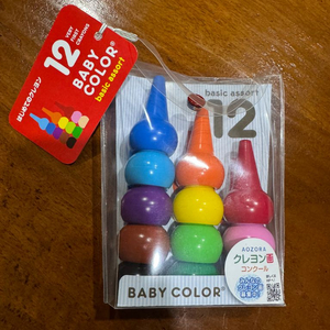 아오조라 베이비컬러 12색 /베이비 크레용 (새상품)