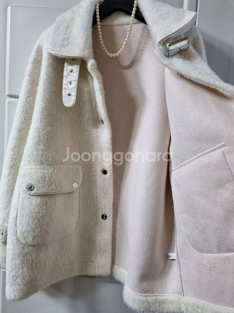 에코퍼 무스탕 하프 코트--2