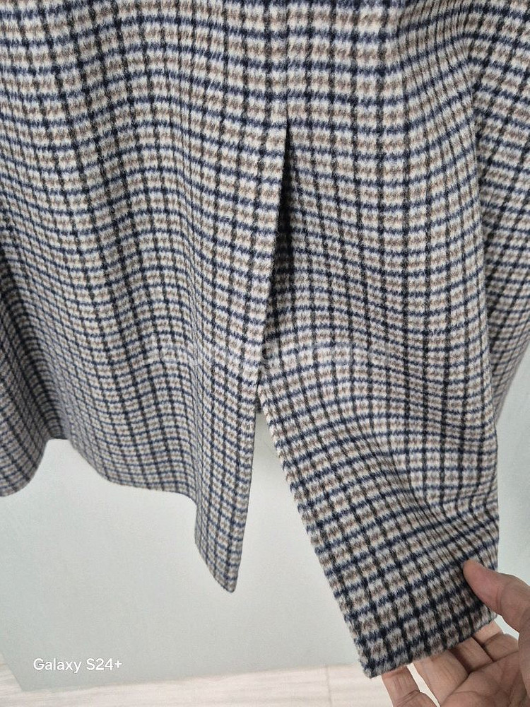 올젠 체크 캐시미어 코트 100 (상태최상)--4