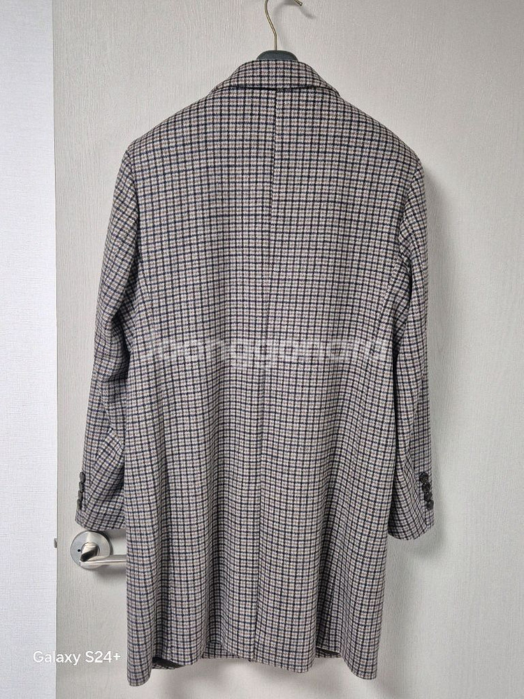 올젠 체크 캐시미어 코트 100 (상태최상)--3