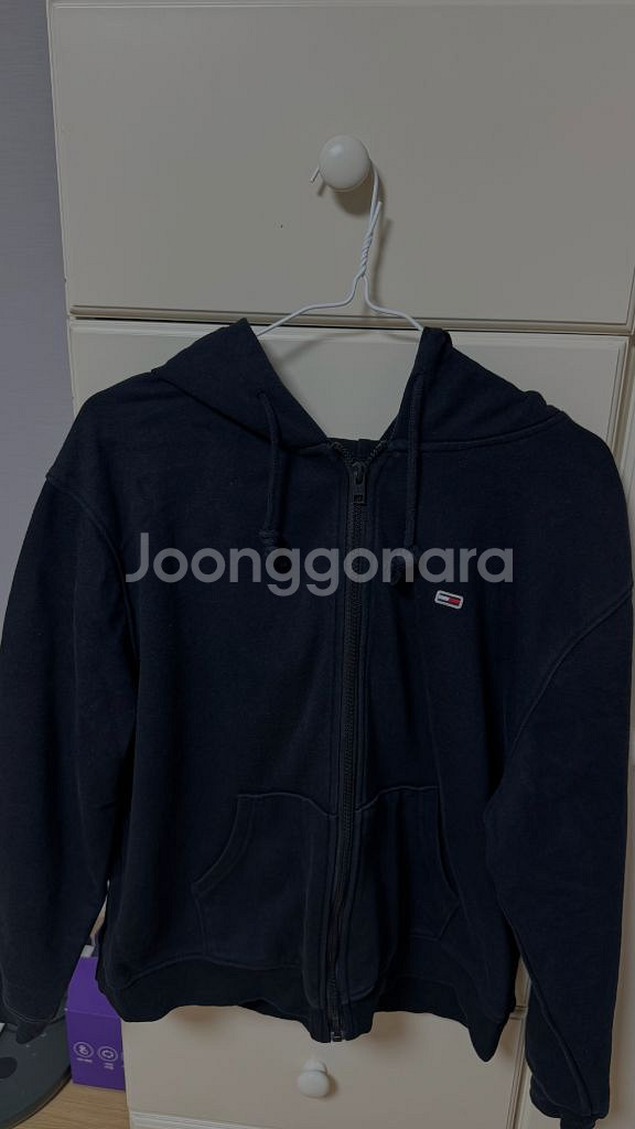 타미진스 세미크롭 후드집업 라지사이즈--0