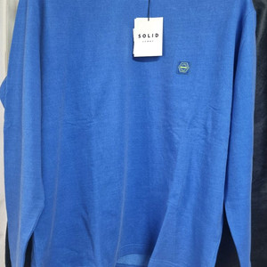 솔리드옴므 백로고 자수 롱슬리브 46사이즈 새상품