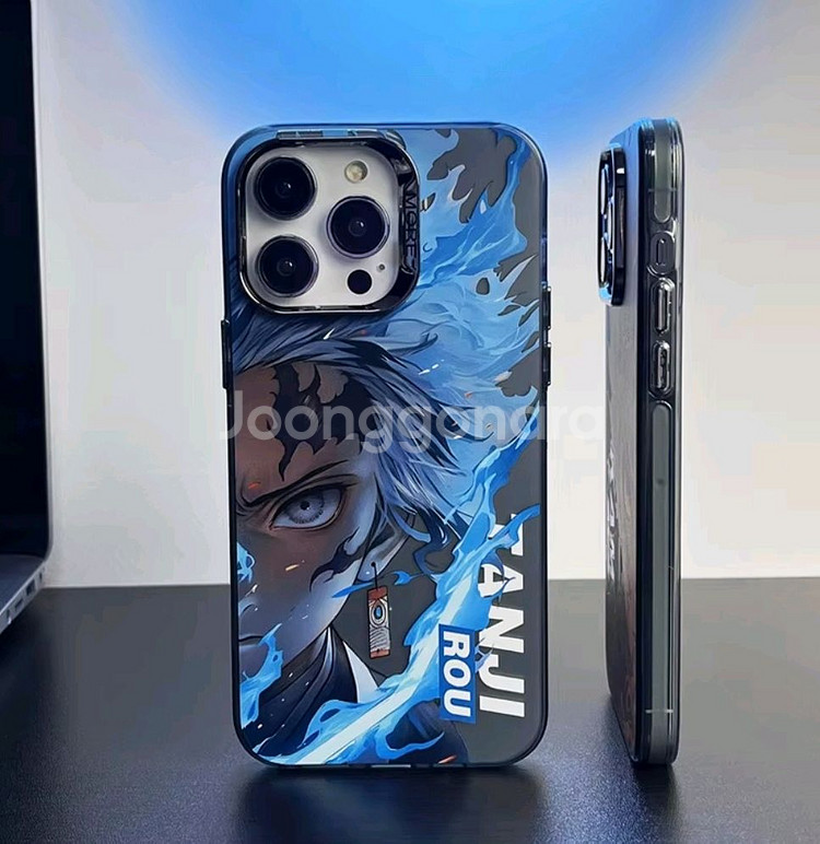 (새상품)아이폰12프로맥스 케이스 귀멸의칼날 탄지로--0