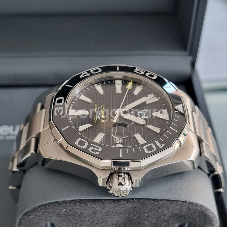 태그호이어 아쿠아레이서 구형 오토 검판 43mm--4