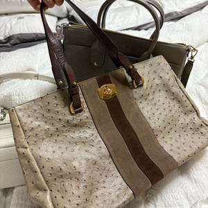 FURLA 훌라 토트백 타조가죽