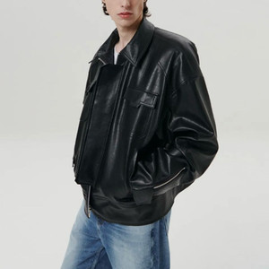 디앤에스알 dnsr 비건 레더자켓 라이더자켓