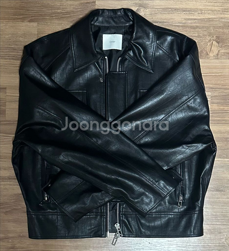 디앤에스알 dnsr 비건 레더자켓 라이더자켓--3