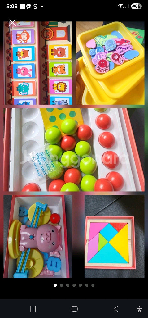 원목 유아 놀이 세트--1