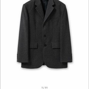 우영미 25ss 그레이 데님 라이크 셋업 자켓 새상품