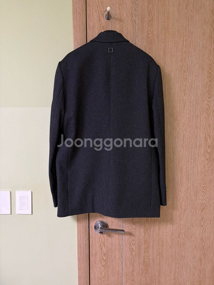 우영미 25ss 그레이 데님 라이크 셋업 자켓 새상품--3