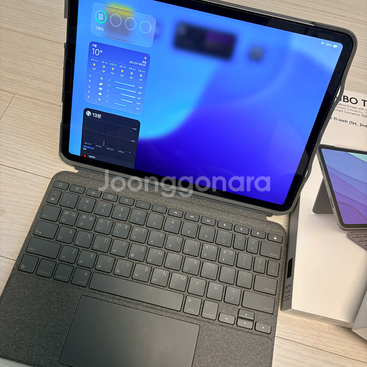 아이패드 프로 m1 11인치(128g) 3세대와 로지텍--2
