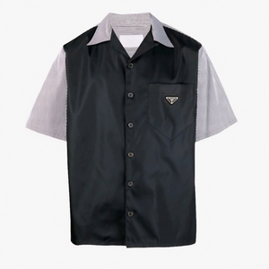 프라다 리나일론 반팔 셔츠 xl사이즈 105