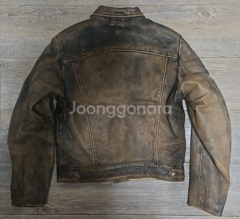 리바이스 LVC 1960s 레더 쉘퍼 자켓 S사이즈--1