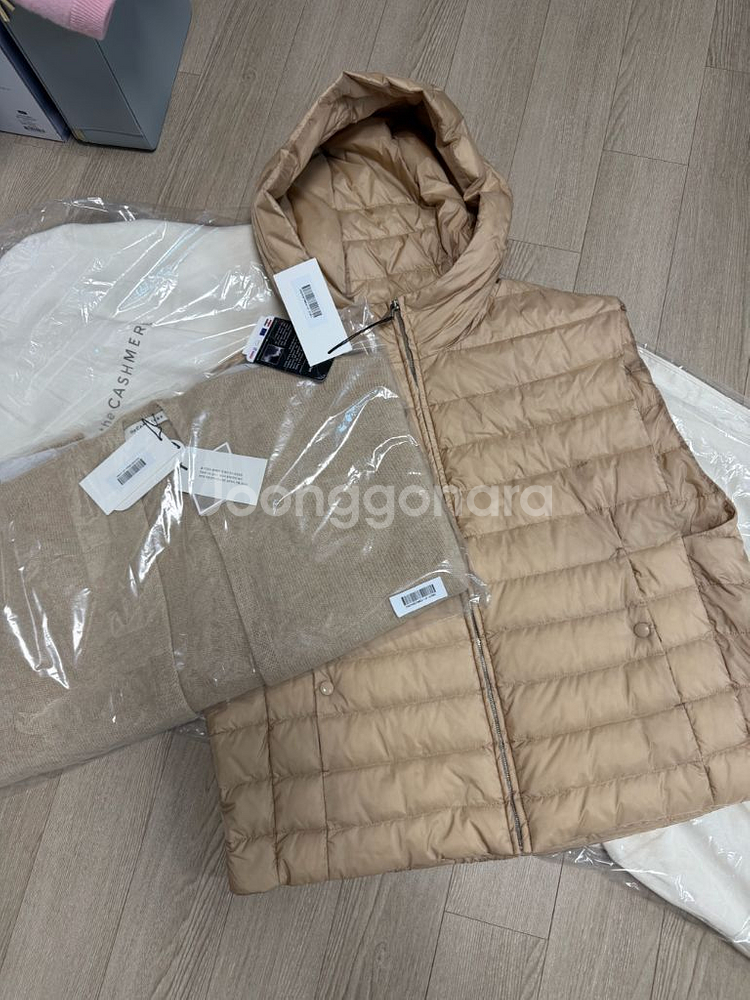 더캐시미어 구스베스트 캐시100 가디건 아우터 세트--1