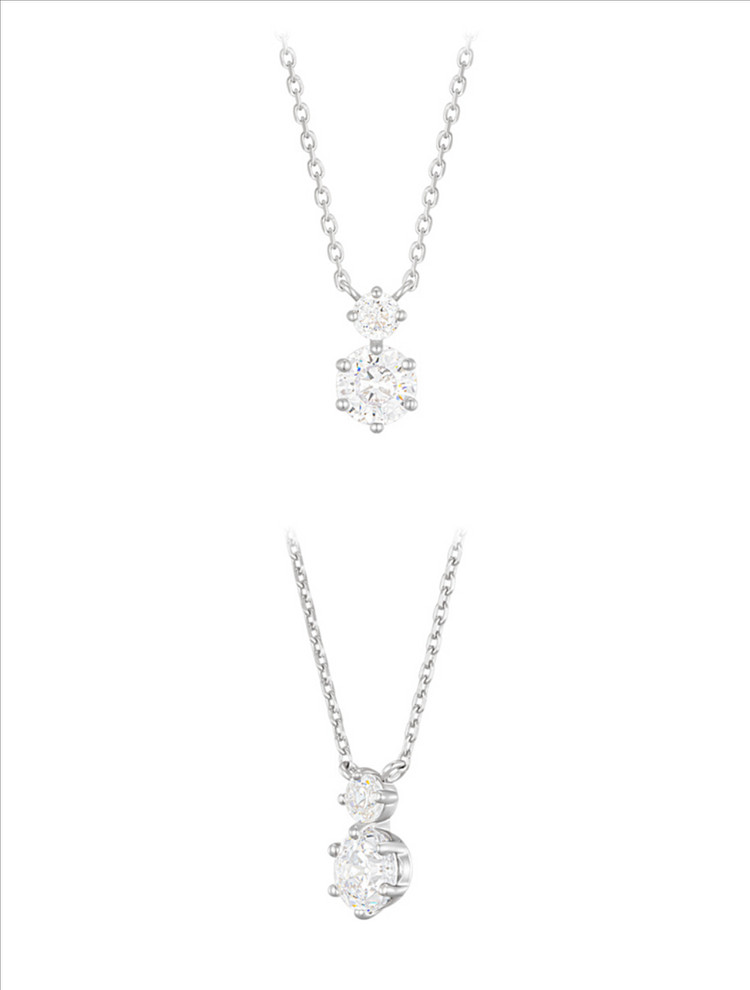 새상품) 제이에스티나 아이유pick 화이트몬드 목걸이--1