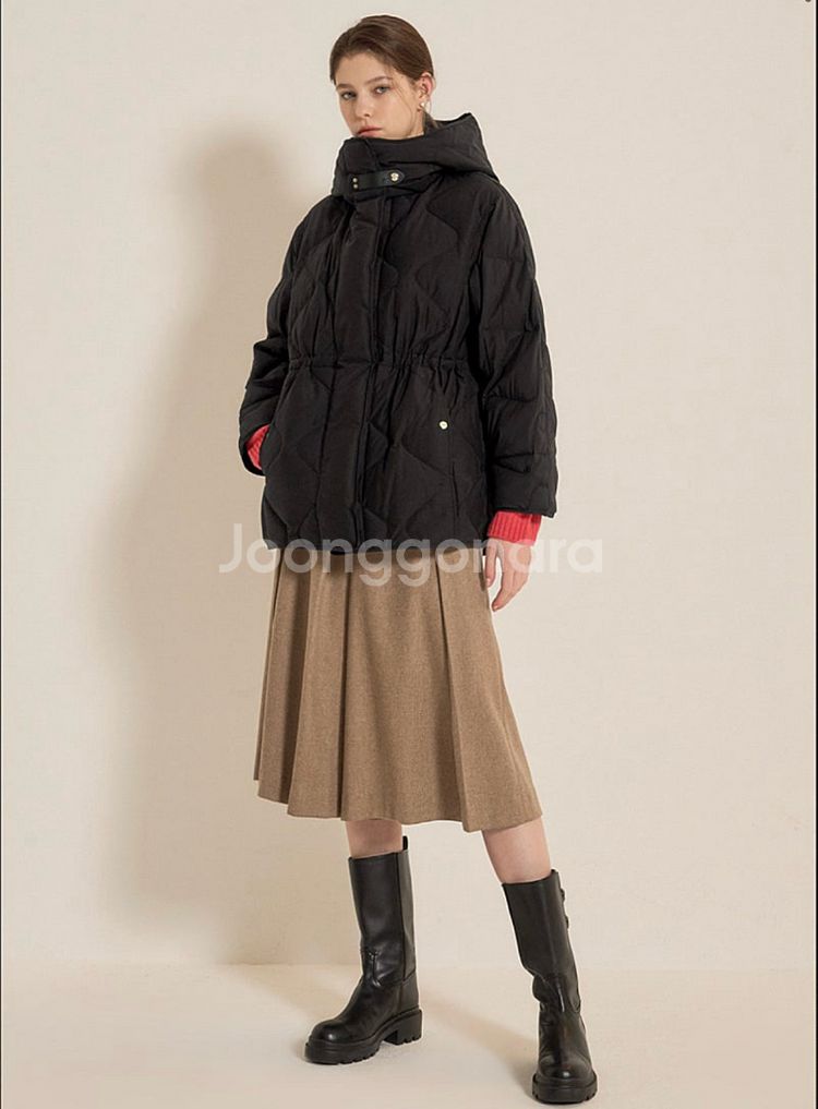 SJSJ 드로우스트링 퀼팅 구스 568 후드점퍼 76(--1