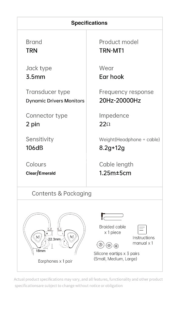trn mt1 인이어 이어폰--1