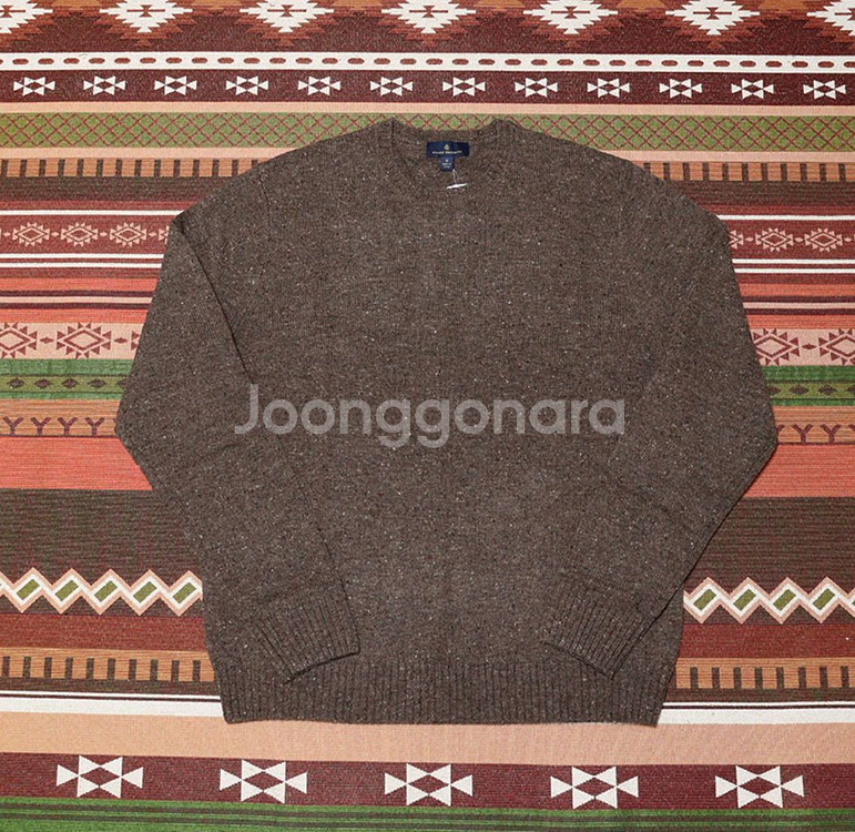 (xl) 브룩스 브라더스 램스울 도네갈 니트 스웨터--0
