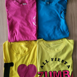 줌바웨어 공용티 리폼 4장