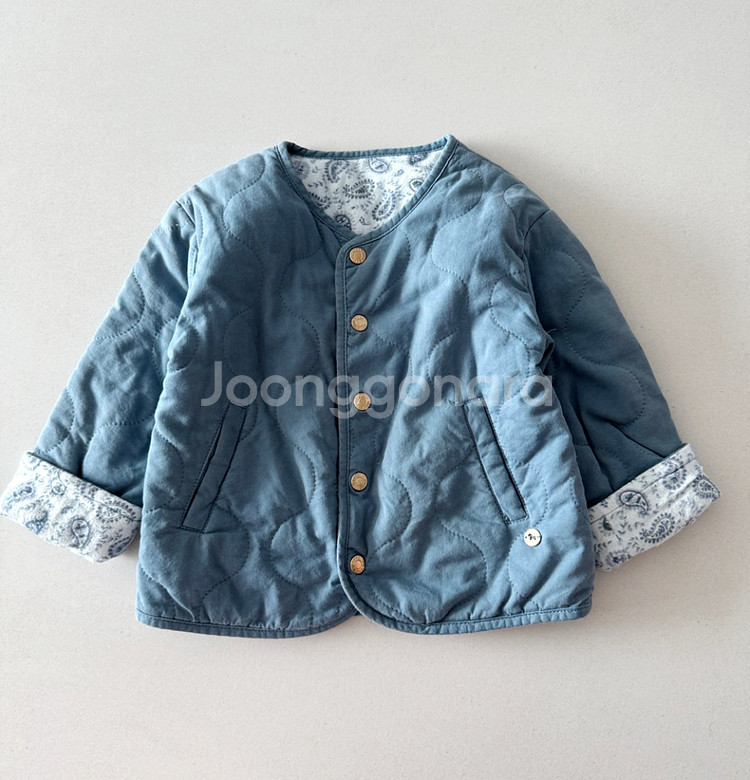 에뜨와 리버서블 누빔자켓 24개월--0