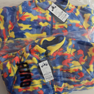 할인가)히로 패턴플리스집업 블루 140 150 160