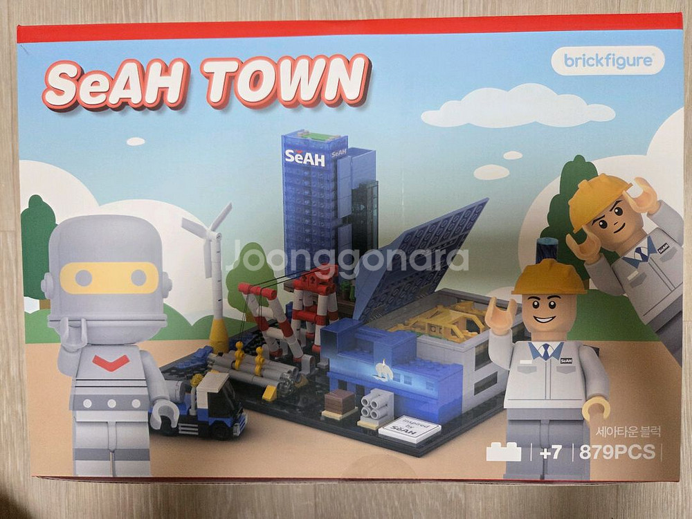 브릭피규어시리즈 세아타운 블럭 879피스(블록 장난감--0