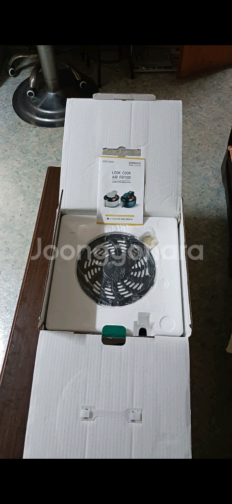 새제품 스트로만 룩쿡 보이는 투명창 에어프라이어 5L--3