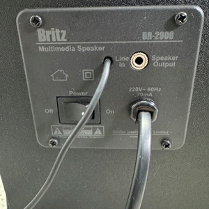 브릿츠 BR2900 스피커 우퍼포함 BR 2900 2.