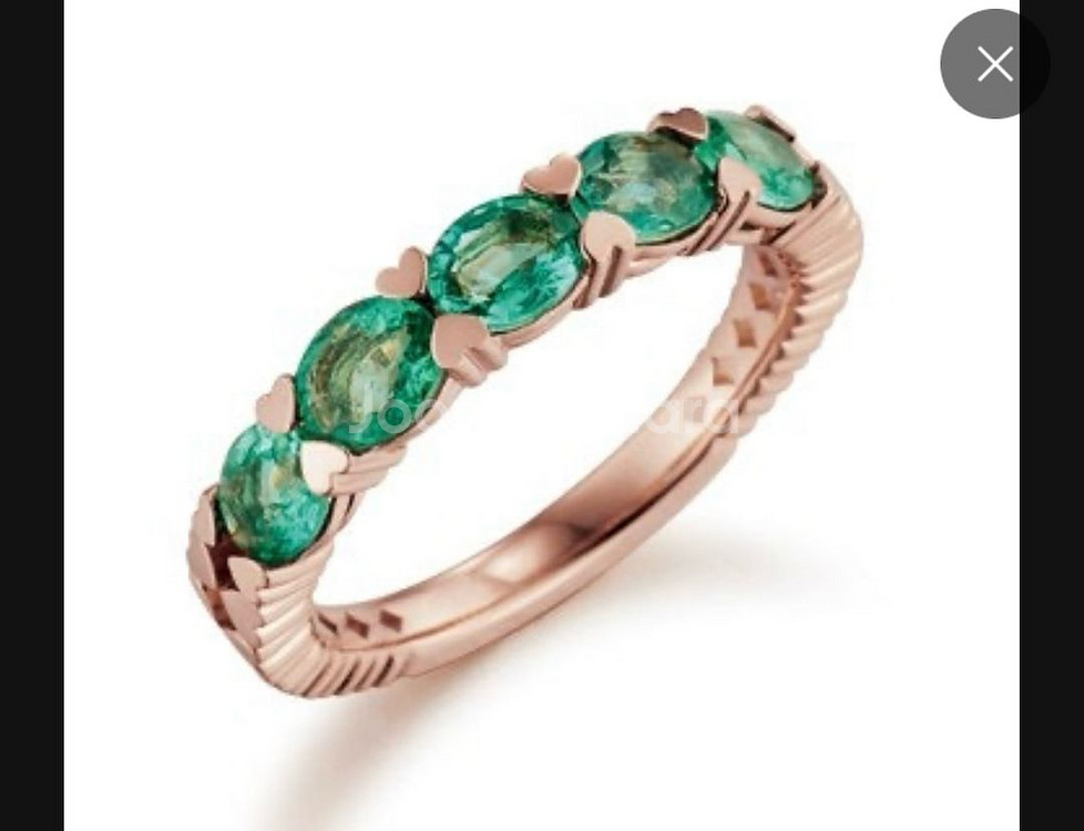 구함)골든듀 투오브하트 반지(루비/에메랄드)--0