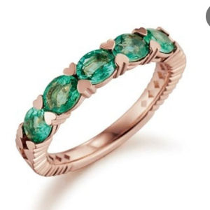 구함)골든듀 투오브하트 반지(루비/에메랄드)