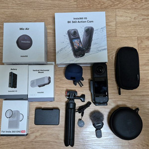 인스타360 x5 + 마이크+ 악세사리 일괄