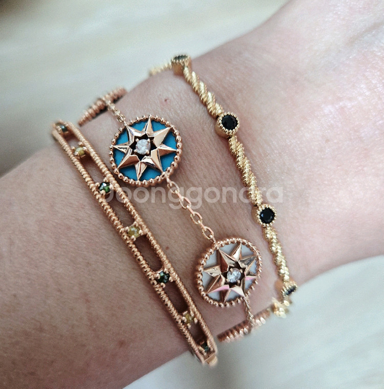 14k천연원석 김희선 팔찌(16,17,18센치)--1