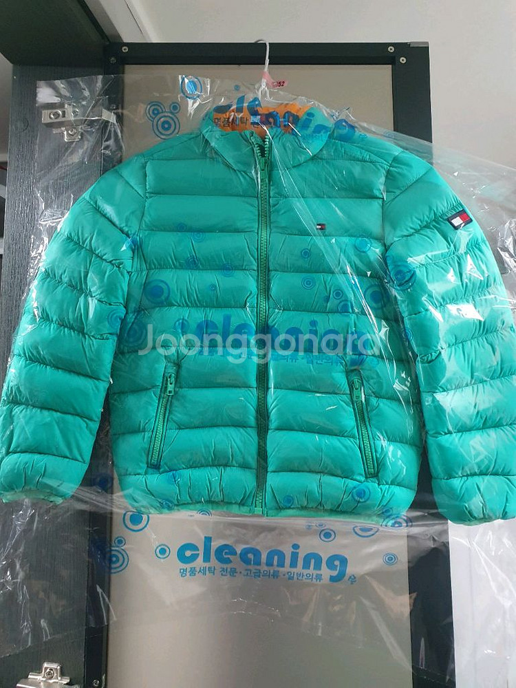 타미힐피거 키즈 패딩 116 민트--0
