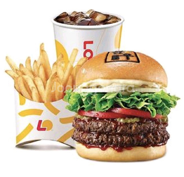 롯데리아 금액권으로사용가능14,900원 더블한우불고기--0