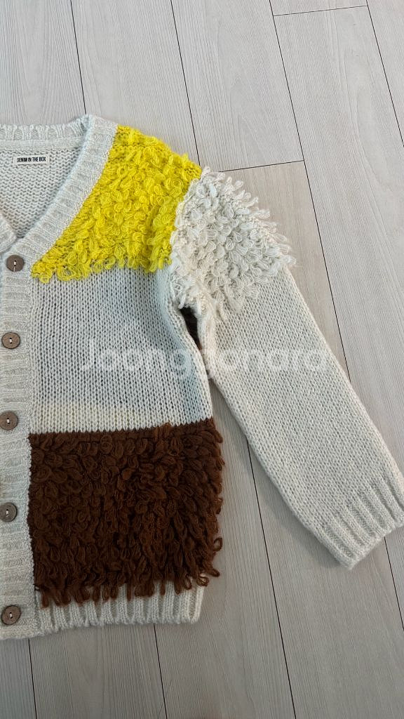 데님인더박스 니트 가디건 130 한번도 안입은 새제품--3