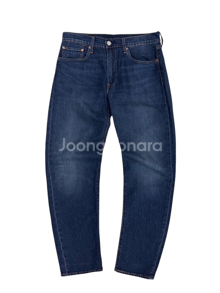 리바이스502 웜 신축성 데님팬츠 진청색 (32,가죽패치)--0